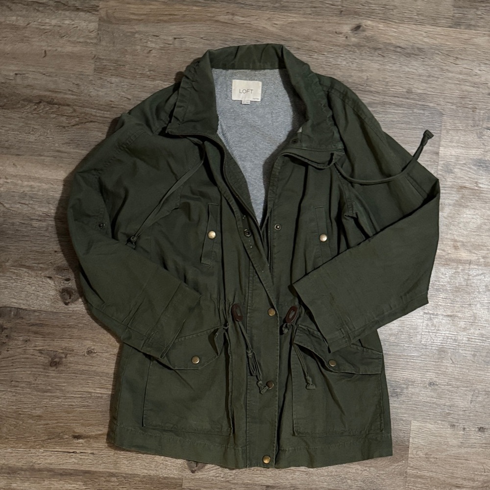 LOFT Olive Utility Jacket